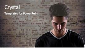 Presentation with brick wall - PPT layouts featuring defeat - digital composite of soccer player background and a  colored foreground