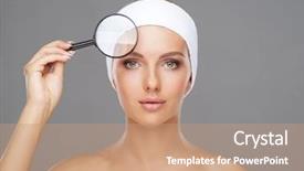  Presentation with jesus face - Cool new theme with defective human - face of young and beautiful backdrop and a coral colored foreground