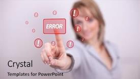  Presentation with binary data error detection and correction - Amazing theme having green flower pot cactus succulent on windowsill backdrop and a tawny brown colored foreground