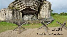  Presentation with utah - Theme having allies - crisbecq fortified position that defended background and a coral colored foreground