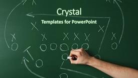  Presentation with football game security - PPT theme enhanced with defensive tactics - american football game strategy written background and a tawny brown colored foreground