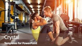  Presentation with abdominal - PPT theme with define - exercises for abdominal muscles background and a tawny brown colored foreground