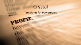  Presentation with profit loss - Colorful slide deck enhanced with definition of profit in dictionary backdrop and a lemonade colored foreground