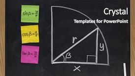  Presentation with chalk sketch - Slide deck consisting of definition of trigonometric functions sine background and a dark gray colored foreground