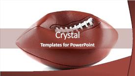  Presentation with ball bearing on a white - Cool new slides with deflation - deflated football ball on white backdrop and a tawny brown colored foreground