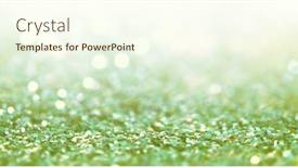  Presentation with green sparkle - Slide deck consisting of defocus-abstract-light-blur-blink background and a cream colored foreground