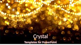  Presentation with gold border - Amazing slides having defocused backdrop with blinking star backdrop and a wine colored foreground