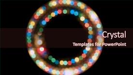  Presentation with abstract teal color - Colorful PPT theme enhanced with defocused light color abstract pattern backdrop and a wine colored foreground