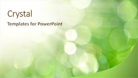  Presentation with beautiful-nature - Beautiful PPT layouts featuring defocused lights - beautiful nature bokeh backdrop and a cream colored foreground