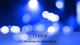  Presentation with blue lights - Audience pleasing slides consisting of defocused lights - blue bokeh background backdrop and a light blue colored foreground
