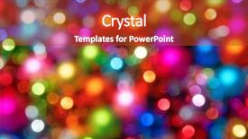  Presentation with animated christmas tree - Presentation consisting of defocused ligths of christmas tree background and a  colored foreground