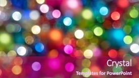  Presentation with christmas tree - Beautiful presentation design featuring defocused ligths of christmas tree backdrop and a  colored foreground