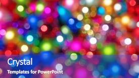  Presentation with christmas tree - Presentation theme with defocused ligths of christmas tree background and a royal blue colored foreground