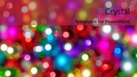  Presentation with christmas tree - Colorful presentation enhanced with defocused ligths of christmas tree backdrop and a  colored foreground