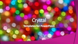  Presentation with animated christmas tree - Audience pleasing presentation theme consisting of defocused ligths of christmas tree backdrop and a  colored foreground