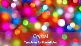  Presentation with christmas tree - Cool new presentation design with defocused ligths of christmas tree backdrop and a  colored foreground