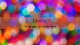  Presentation with christmas tree - Amazing theme having defocused-ligths-of-christmas-tree backdrop and a coral colored foreground