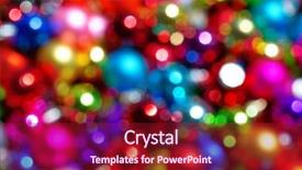  Presentation with animated christmas tree - Slides enhanced with defocused ligths of christmas tree background and a  colored foreground