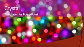  Presentation with animated christmas tree - Amazing theme having defocused ligths of christmas tree backdrop and a  colored foreground