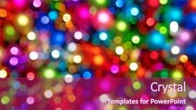  Presentation with christmas tree - Colorful PPT layouts enhanced with defocused ligths of christmas tree backdrop and a  colored foreground