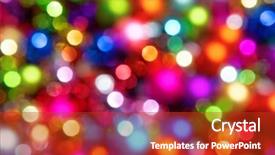  Presentation with christmas tree - Audience pleasing presentation theme consisting of defocused ligths of christmas tree backdrop and a  colored foreground
