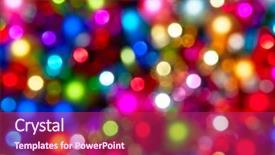  Presentation with animated christmas tree - Amazing PPT theme having defocused ligths of christmas tree backdrop and a  colored foreground