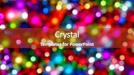 Presentation with animated christmas tree - Slides consisting of defocused ligths of christmas tree background and a  colored foreground