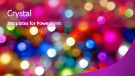  Presentation with animated christmas tree - Beautiful presentation theme featuring defocused ligths of christmas tree backdrop and a  colored foreground