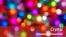  Presentation with animated christmas tree - Audience pleasing PPT theme consisting of defocused ligths of christmas tree backdrop and a  colored foreground