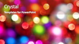  Presentation with christmas tree - Slides featuring defocused ligths of christmas tree background and a crimson colored foreground