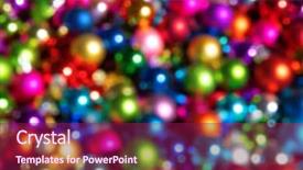  Presentation with animated christmas tree - Presentation with defocused ligths of christmas tree background and a violet colored foreground