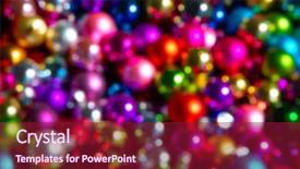  Presentation with christmas tree - Presentation theme featuring defocused ligths of christmas tree background and a violet colored foreground