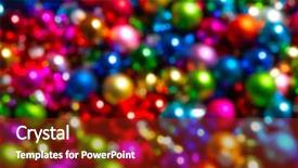  Presentation with christmas tree - Cool new presentation theme with defocused ligths of christmas tree backdrop and a tawny brown colored foreground