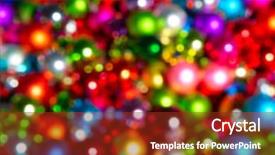  Presentation with animated christmas tree - Amazing presentation theme having defocused ligths of christmas tree backdrop and a tawny brown colored foreground