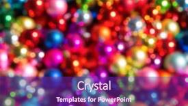  Presentation with christmas tree - Beautiful presentation theme featuring defocused ligths of christmas tree backdrop and a violet colored foreground