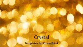  Presentation with christmas tree - Cool new presentation with defocused ligths of christmas tree backdrop and a gold colored foreground