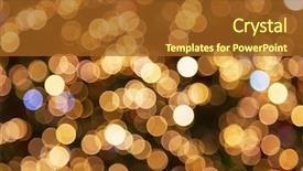  Presentation with christmas tree - Audience pleasing slides consisting of defocused ligths of christmas tree backdrop and a tawny brown colored foreground