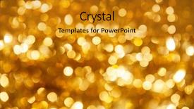  Presentation with christmas tree - Slide set having defocused ligths of christmas tree background and a gold colored foreground