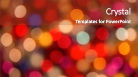  Presentation with christmas tree - Slides with defocused ligths of christmas tree background and a tawny brown colored foreground