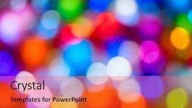  Presentation with animated christmas tree - Amazing presentation design having defocused ligths of christmas tree backdrop and a  colored foreground