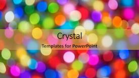  Presentation with animated christmas tree - Presentation design with defocused ligths of christmas tree background and a  colored foreground