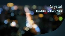  Presentation with night city - Slides consisting of defocused-shot-of-ho-chi and a wine colored foreground