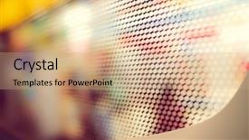  Presentation with urban design - Cool new presentation with defocused urban abstract texture background backdrop and a coral colored foreground