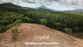  Presentation with deforestation - Amazing slide deck having deforestation aerial photo of destroyed forest environment backdrop and a coral colored foreground