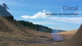  Presentation with deforestation - Slides enhanced with deforestation-aerial-photo-of-rain background and a light blue colored foreground