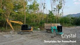  Presentation with deforestation - PPT theme enhanced with deforestation-in-malaysia-for-oil background and a gray colored foreground