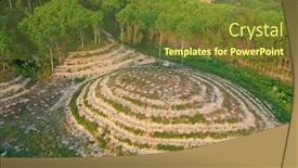  Presentation with deforestation - Amazing slide set having deforestation-in-malaysia-for-oil backdrop and a tawny brown colored foreground