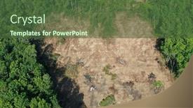  Presentation with palm oil industry - Audience pleasing PPT layouts consisting of deforestation-rainforest-is-cleared backdrop and a tawny brown colored foreground