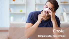  Presentation with healing - Cool new slide deck with young man recovering healing backdrop and a coral colored foreground