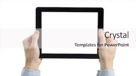  Presentation with isolated paw prints over white - PPT theme having degital book - tablet computer isolated over white background and a white colored foreground